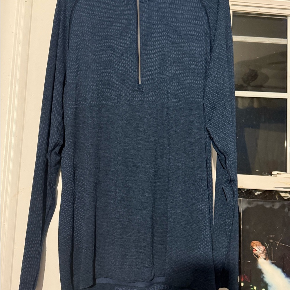 Lululemon Metal Vent Navy Pullover 1/2 Zip XL